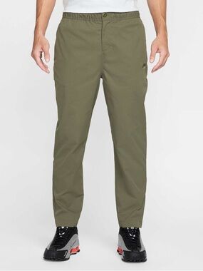 NWT Nike Club Woven Twill Tapered Leg Pants Olive Green Men's Size Large
